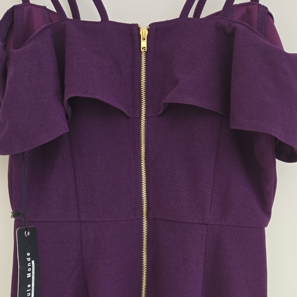 Haute Monde Purple Ruffled Dress - Picture 5 of 5